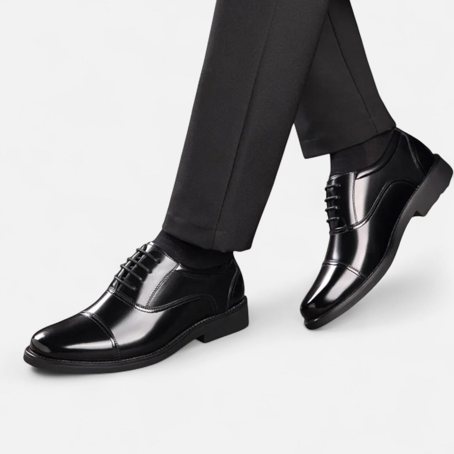Zapatos Casual Hombre de Piel con Cordones Finos