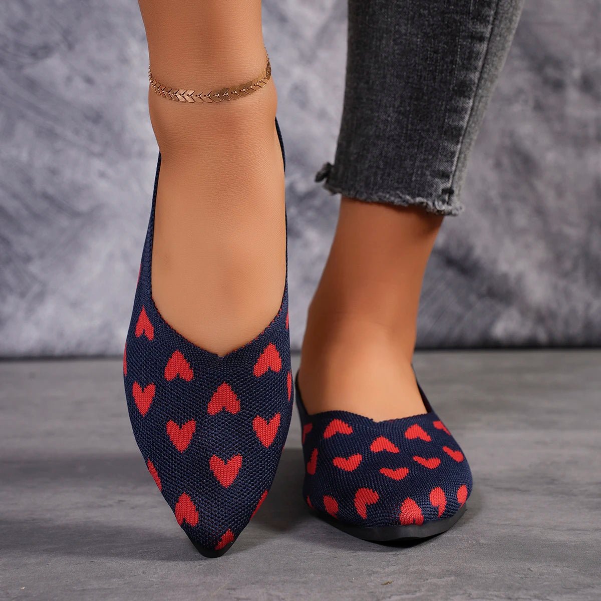 Bailarinas Mujer Punta Estrecha Estampado Diseño