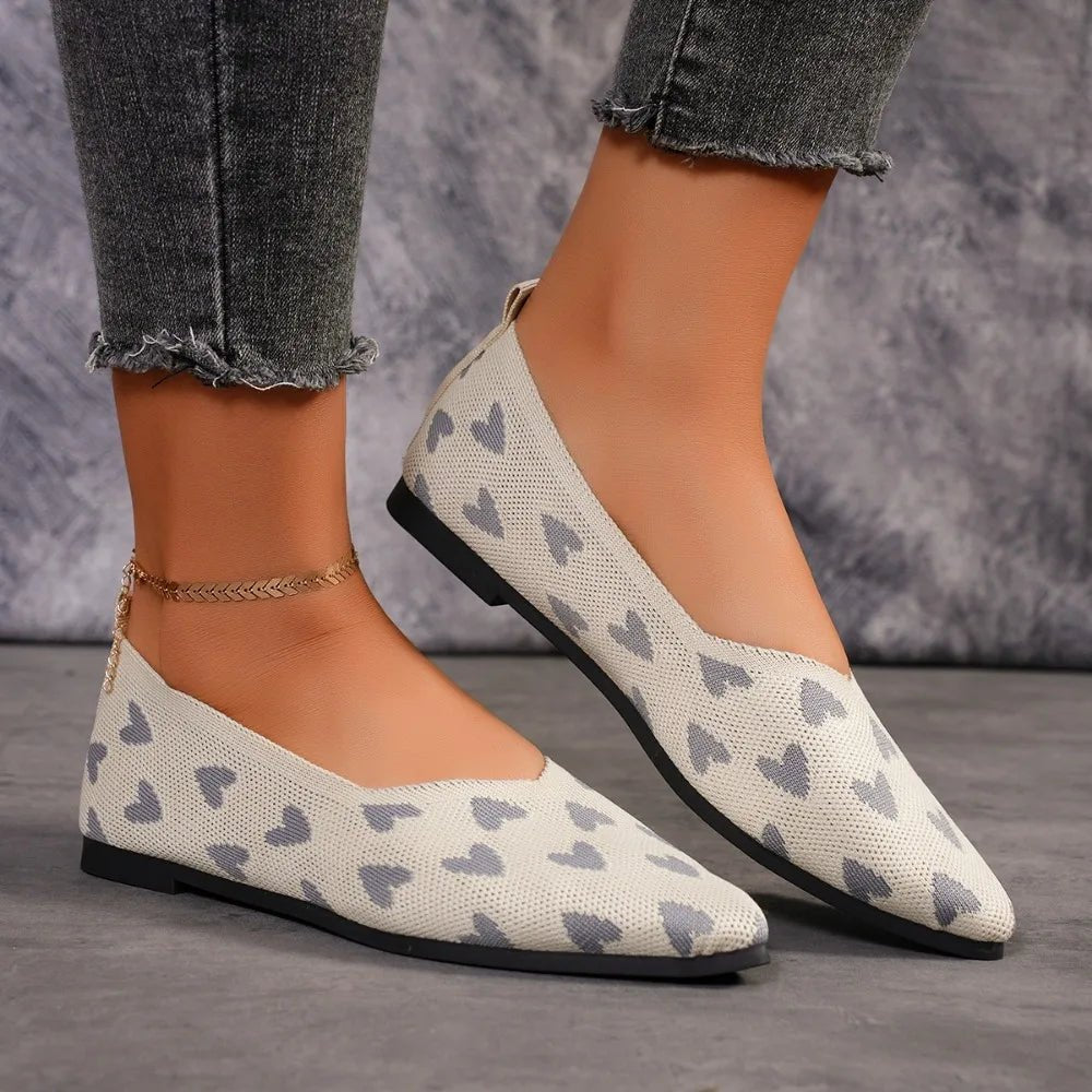 Bailarinas Mujer Punta Estrecha Estampado Diseño