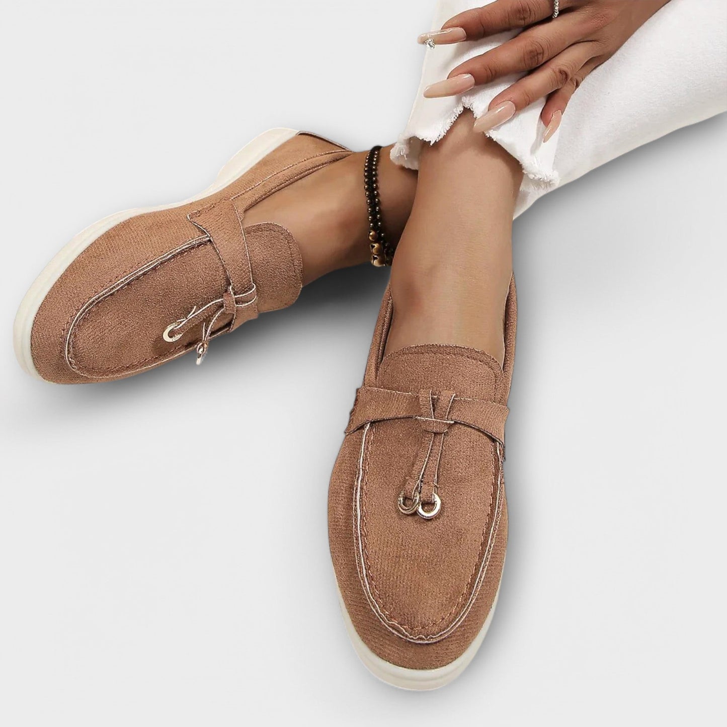 Mocasines Mujer Elegantes de Piel Ajuste Clásico