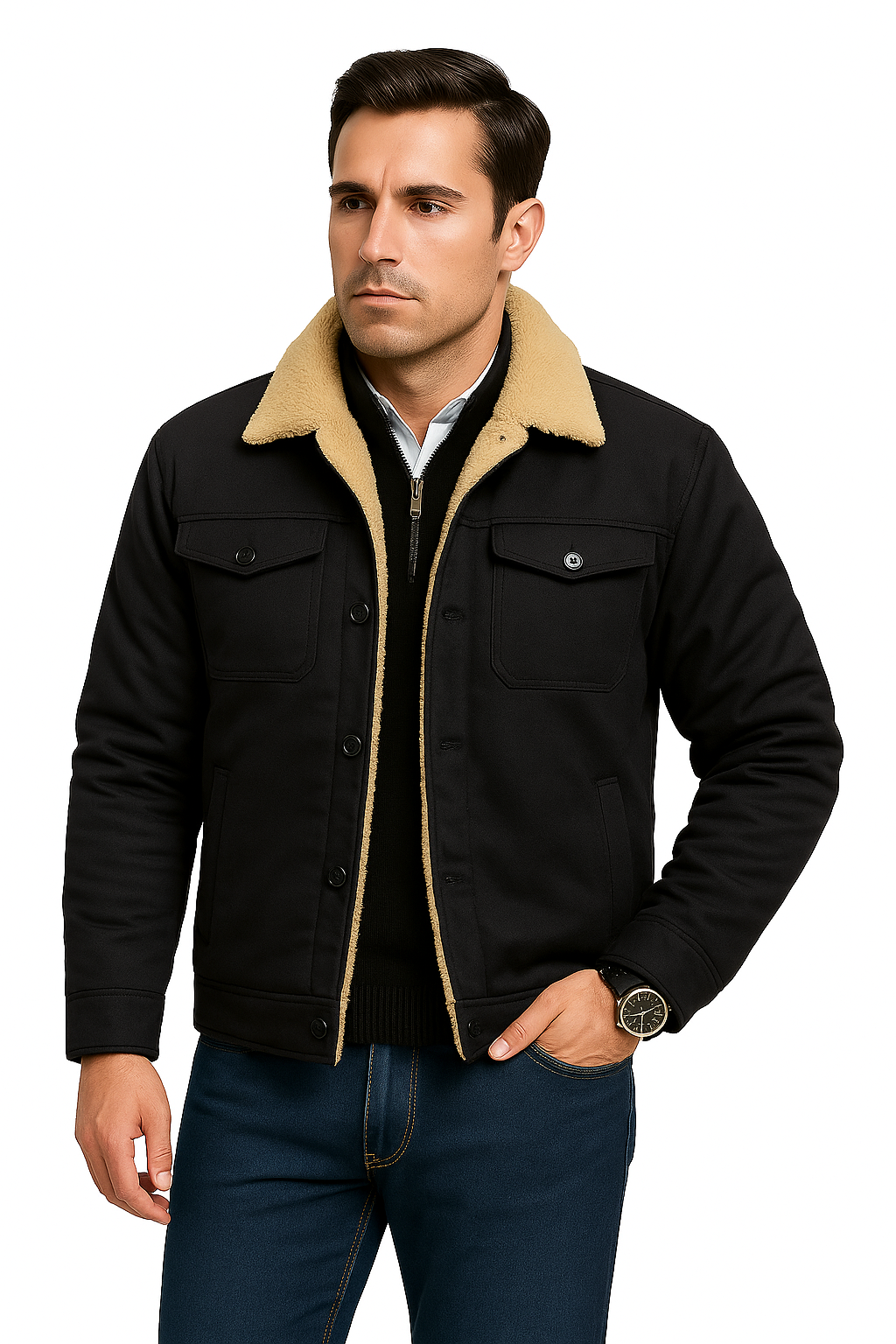 Chaqueta Bomber Hombre Diseño Casual