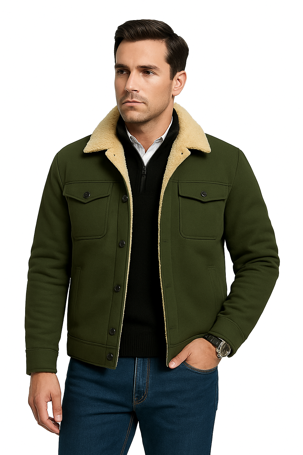 Chaqueta Bomber Hombre Diseño Casual