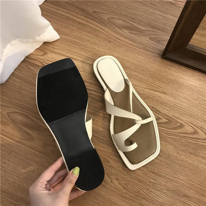 Sandalias Mujer Verano con Anillo en Dedo Exterior
