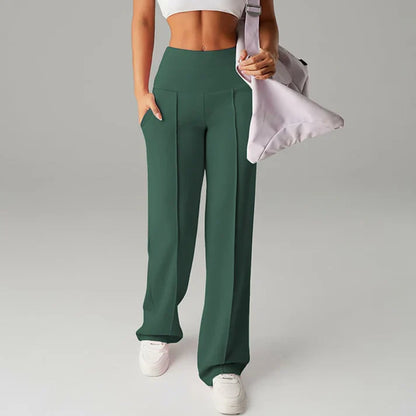 Pantalón recto Mujer de corte amplio