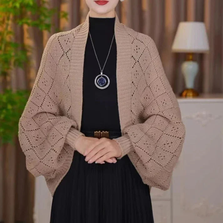 Chaleco Mujer de Punto Estilo Chal