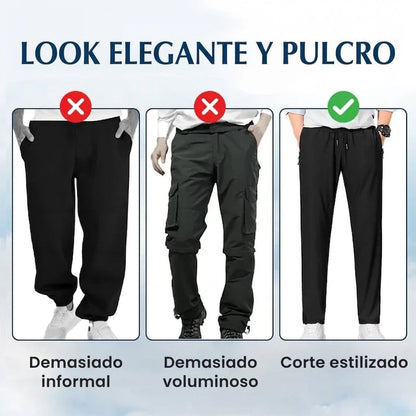 Pantalón casual unisex suave y flexible corte elegante