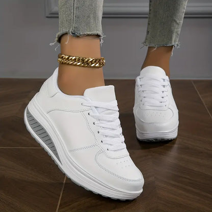 Zapatillas Mujer con Cordones Suela de Apoyo Diseño Cómodo