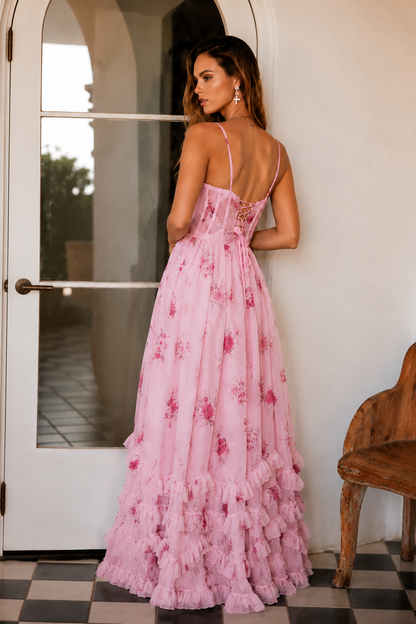 Vestido Mujer Floral Romántico Ajuste Suelto