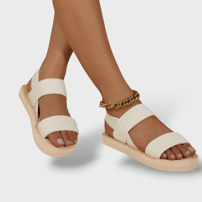 Sandalias Gladiadora Mujer Plataforma Tiras Cruzadas