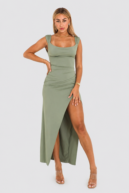 Vestido Mujer Elegante Corte Clásico