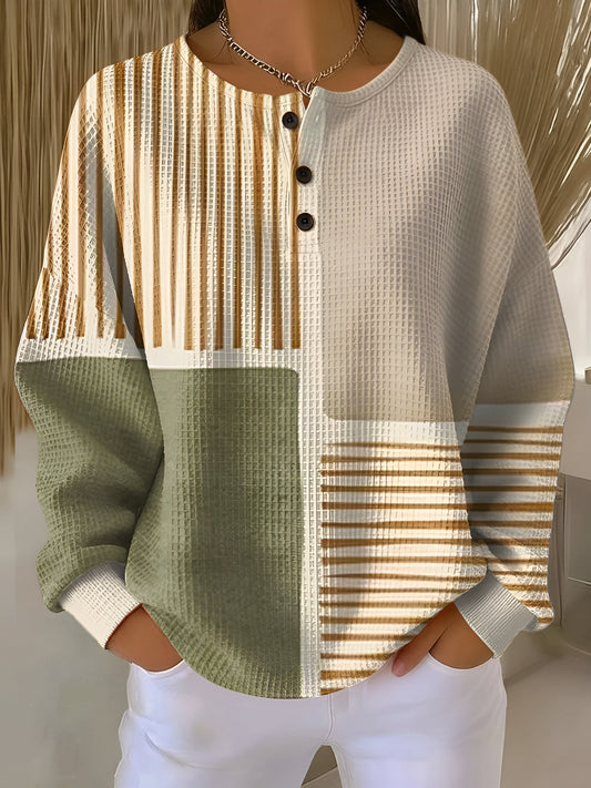 Suéter Mujer Tejido Grueso Botones Estilo Casual - Mavetta