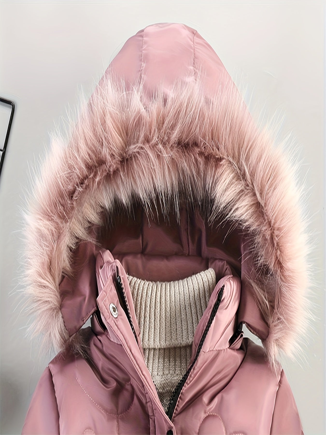 Abrigo Invierno Niña con Capucha Acolchado