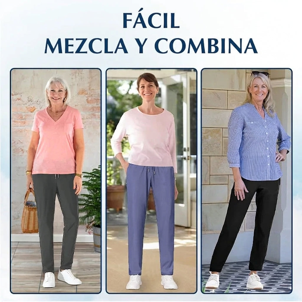 Pantalón casual unisex suave y flexible corte elegante
