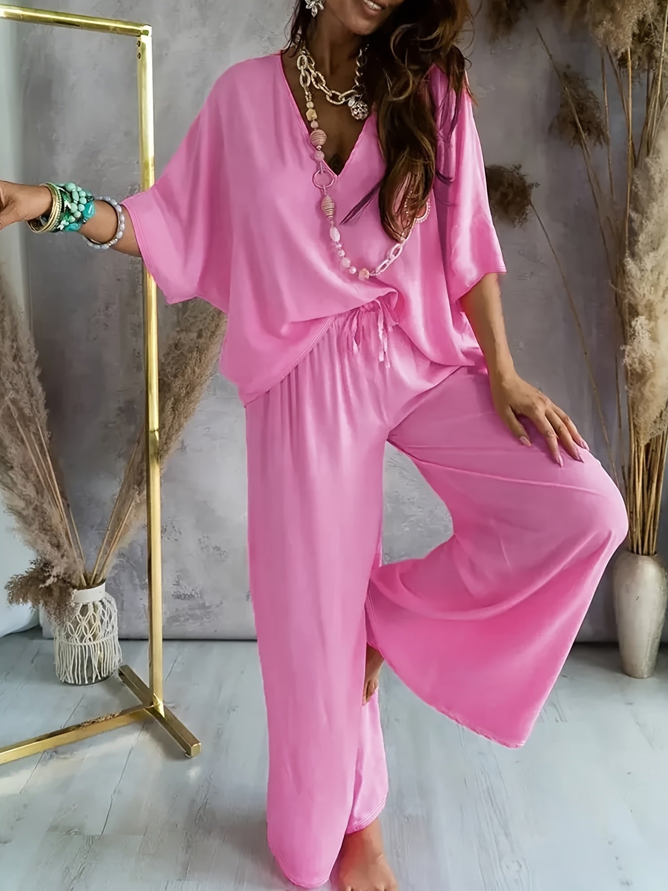 Conjunto Mujer de Dos Piezas y Pantalón Ajustado