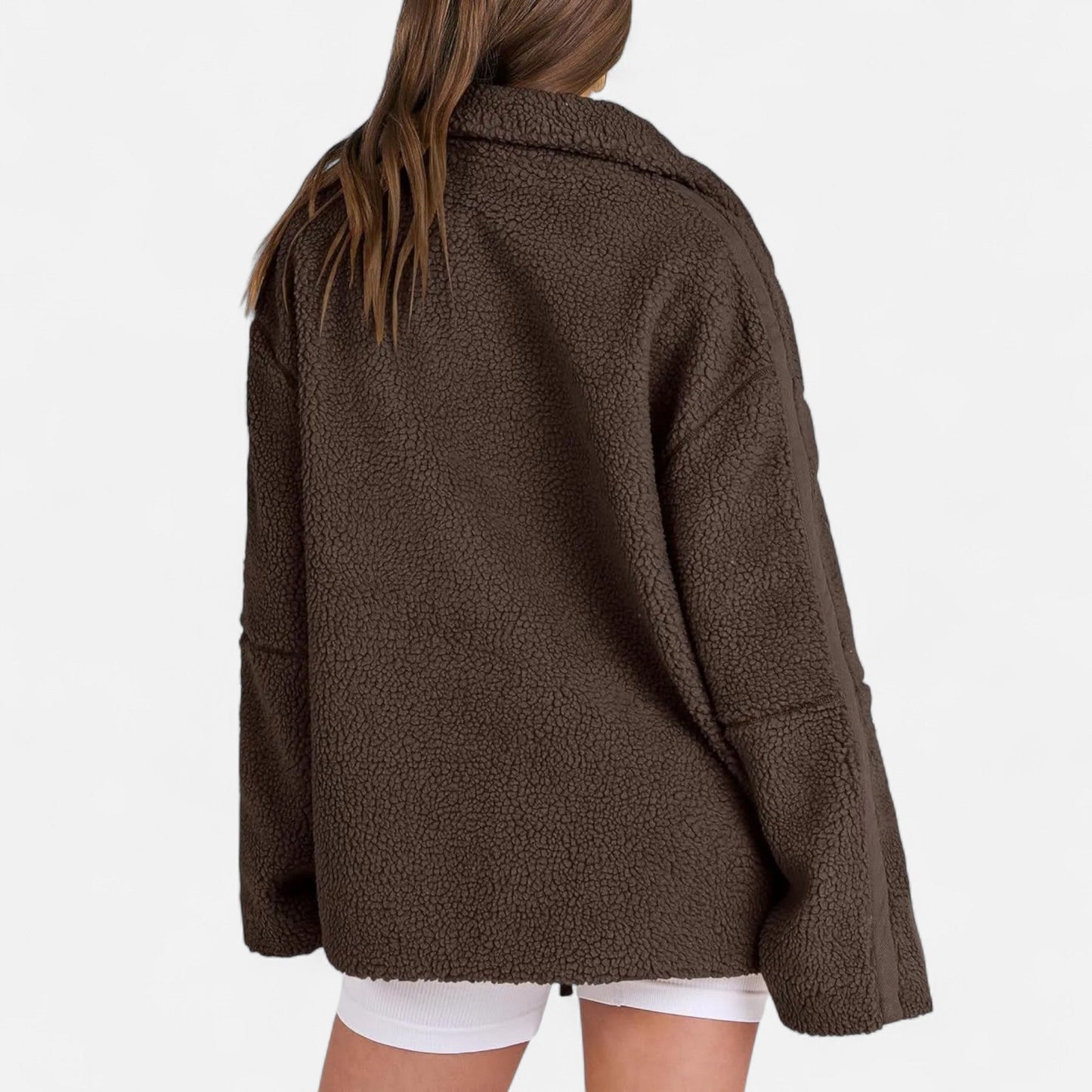Chaqueta Invierno Mujer Corte Estructurado Cremallera