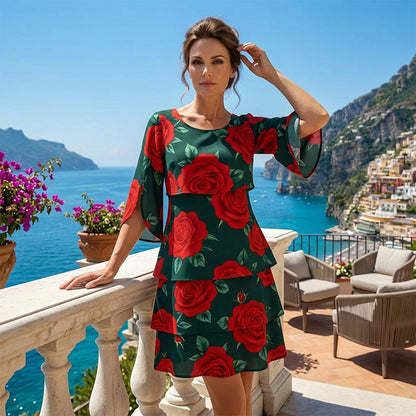 Vestido Verano Mujer Floral Ligero Suelto