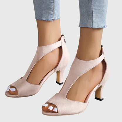Sandalias mujer Primavera talón abierto diseño cut-outs