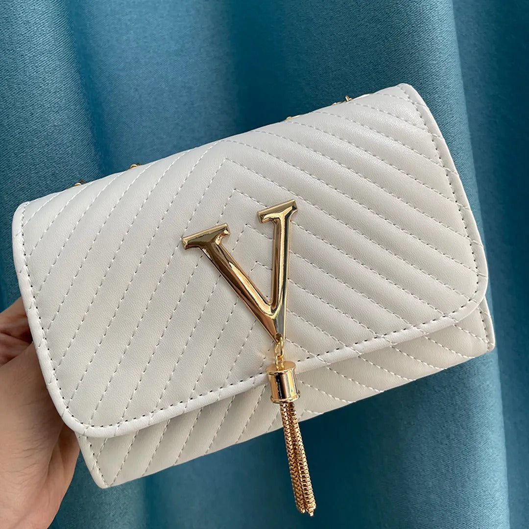 Bolso de mano Mujer con borla decorativa y diseño moderno