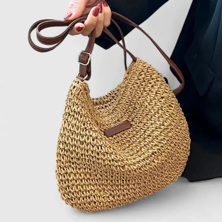 Bolso Bandolera Mujer de Rafia Correa Larga