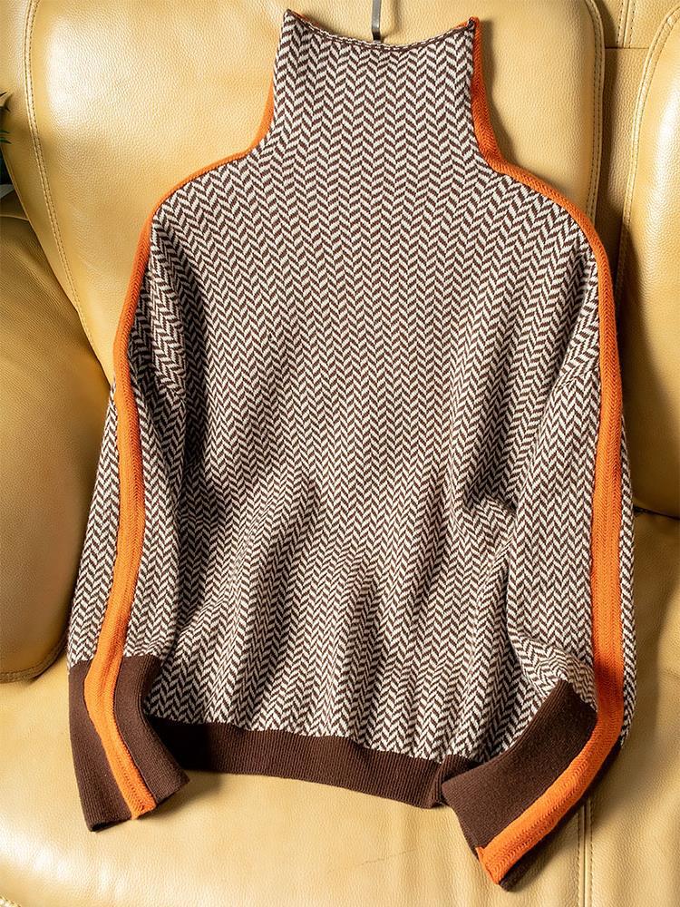 Jersey mujer de Punto Texturizado Diseño Moderno Detalle Lateral