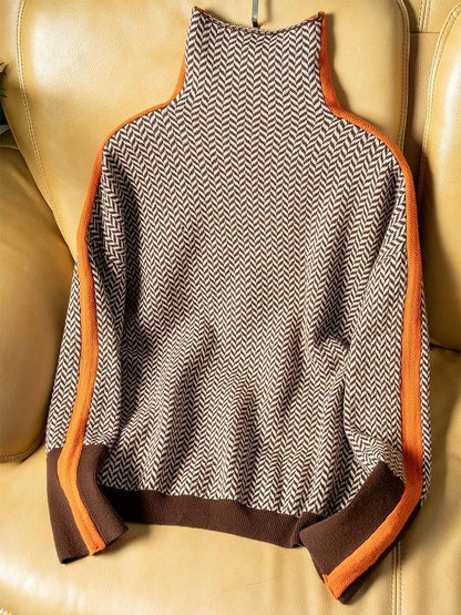Jersey mujer de Punto Texturizado Diseño Moderno Detalle Lateral
