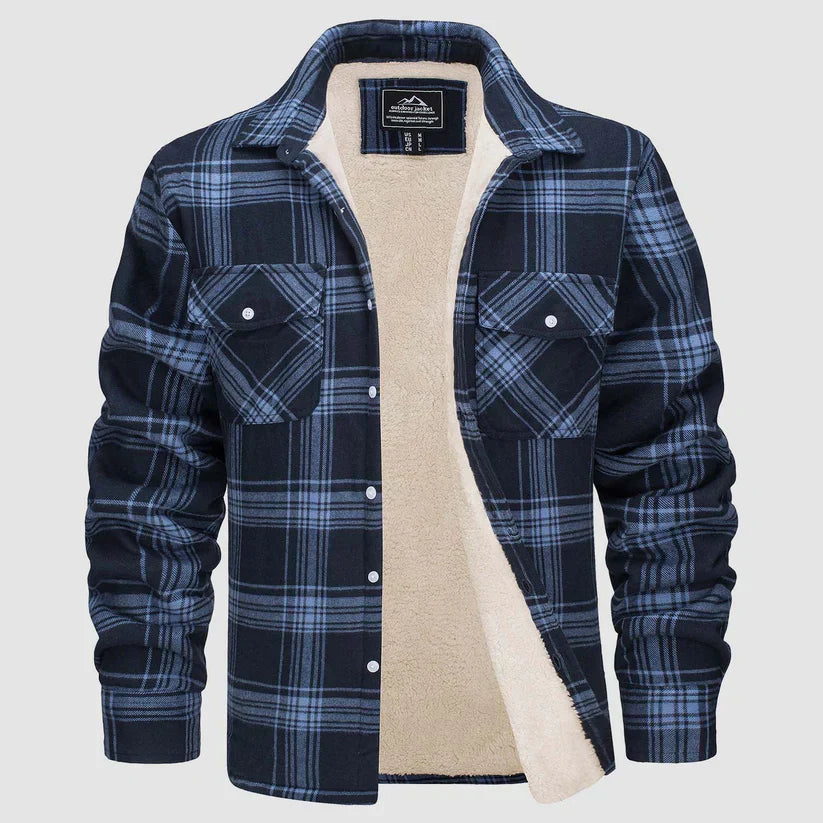 Chaqueta Hombre de Cuadros con Forro Sherpa Ajuste Clásico - Mavetta