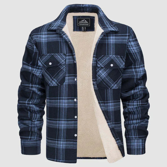 Chaqueta Hombre de Cuadros con Forro Sherpa Ajuste Clásico - Mavetta