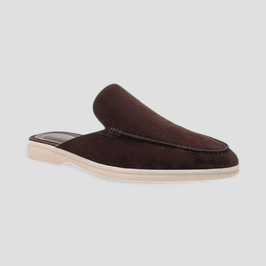 Mocasines Hombre de Ante Sin Cordones