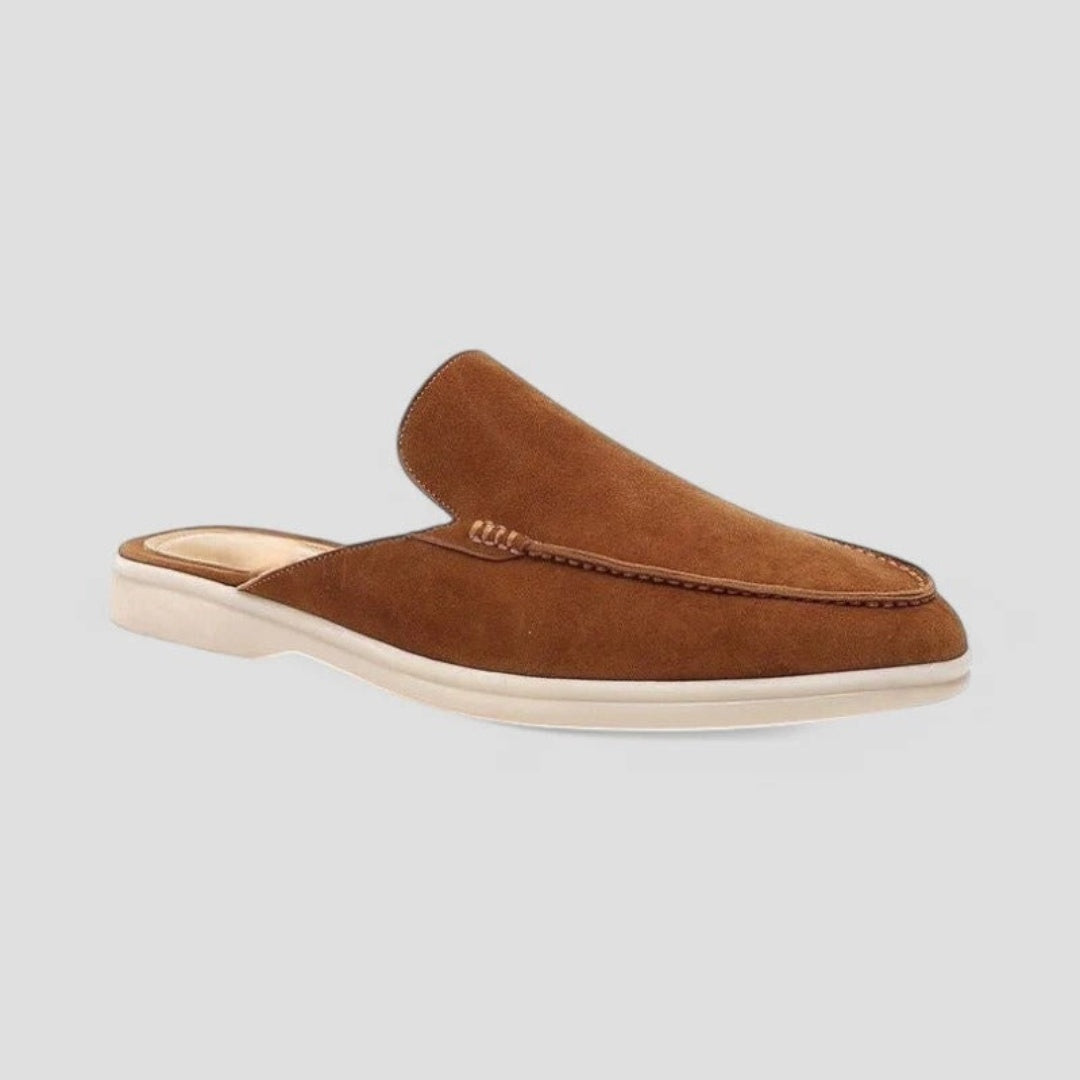 Mocasines Hombre de Ante Sin Cordones