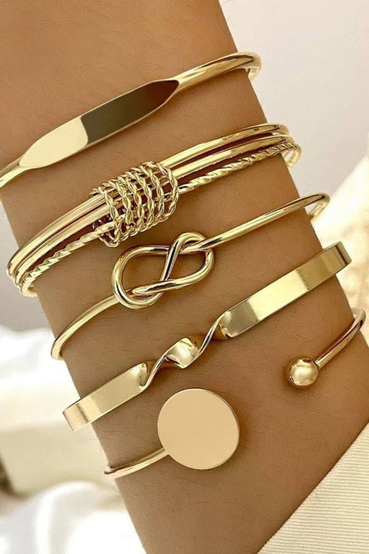 Pulseras Mujer Geométricas Apilables Set - Mavetta