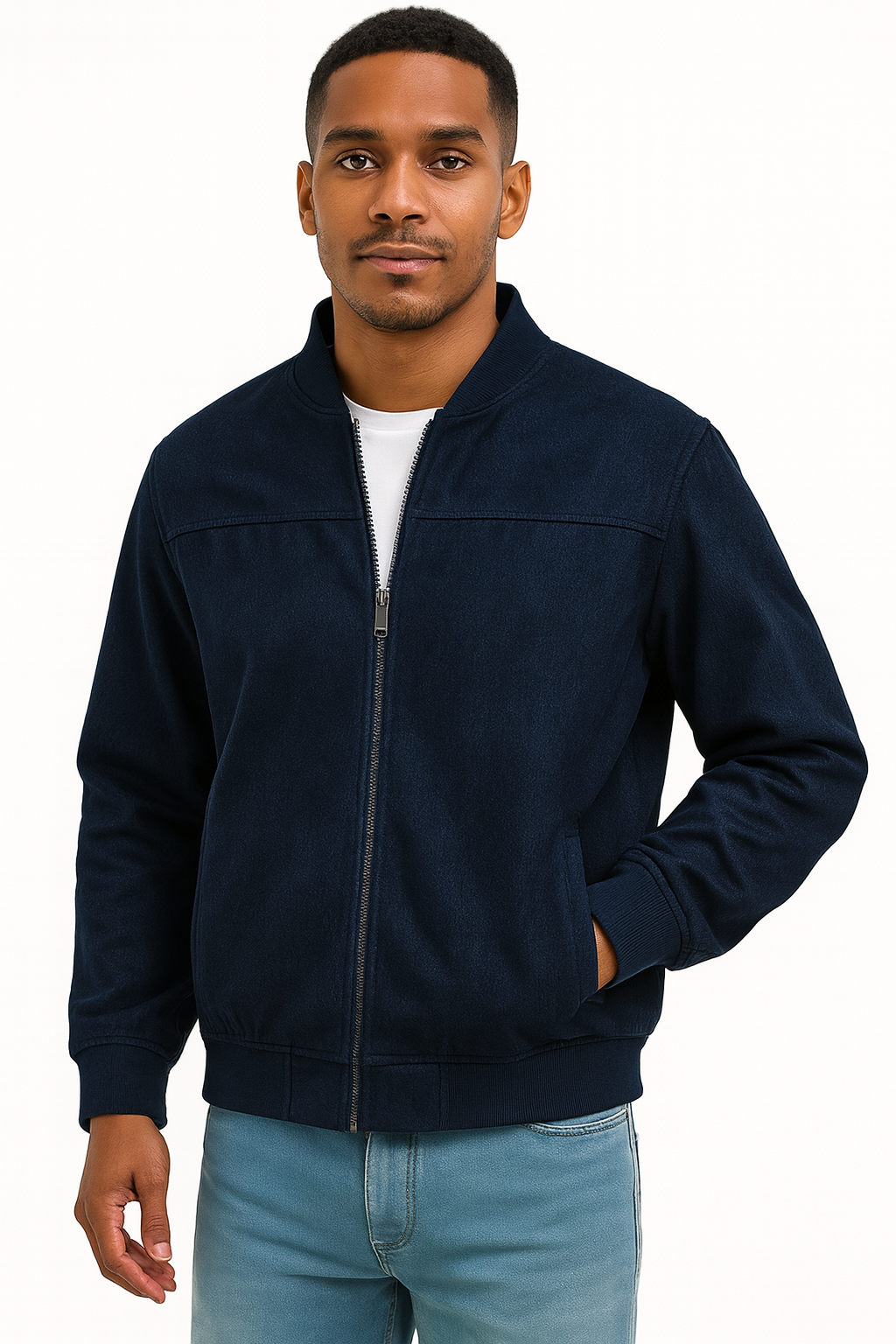 Chaqueta Hombre de Gamuza Corte Clásico