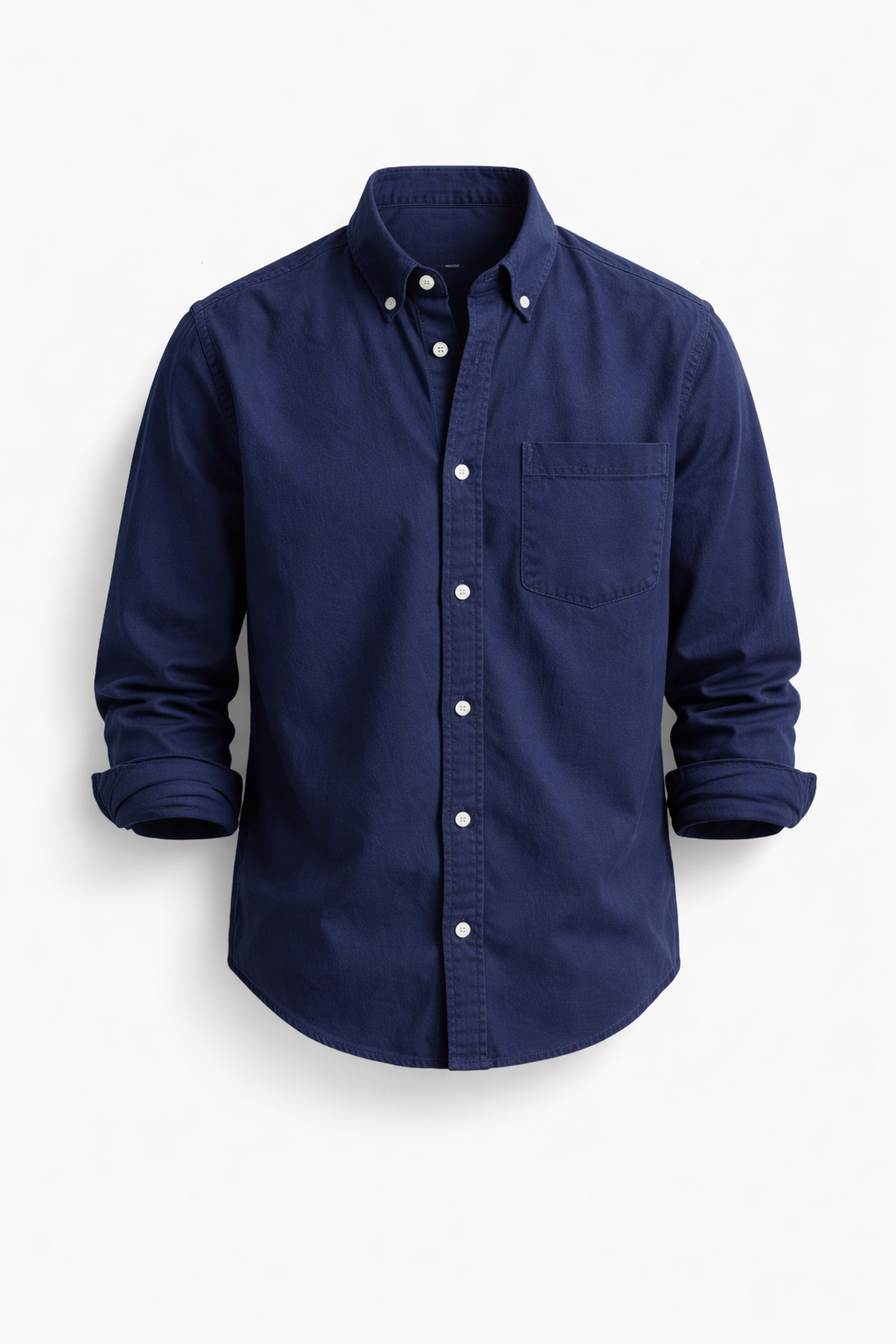 Camisa hombre de lino botones manga larga elegante