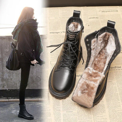 Botas invierno Mujer con forro de fleece y cremallera