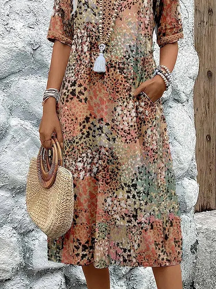 Vestido Mujer Ligero Algodón Estilo Natural