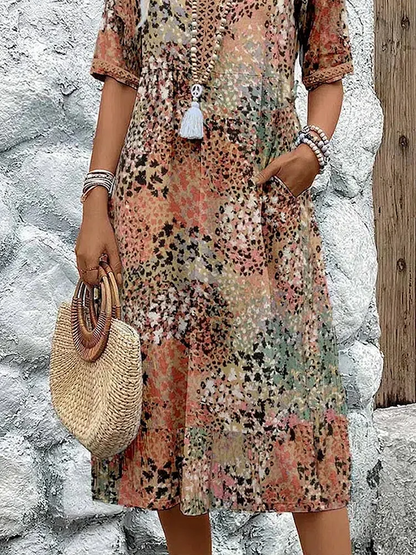 Vestido Mujer Ligero Algodón Estilo Natural