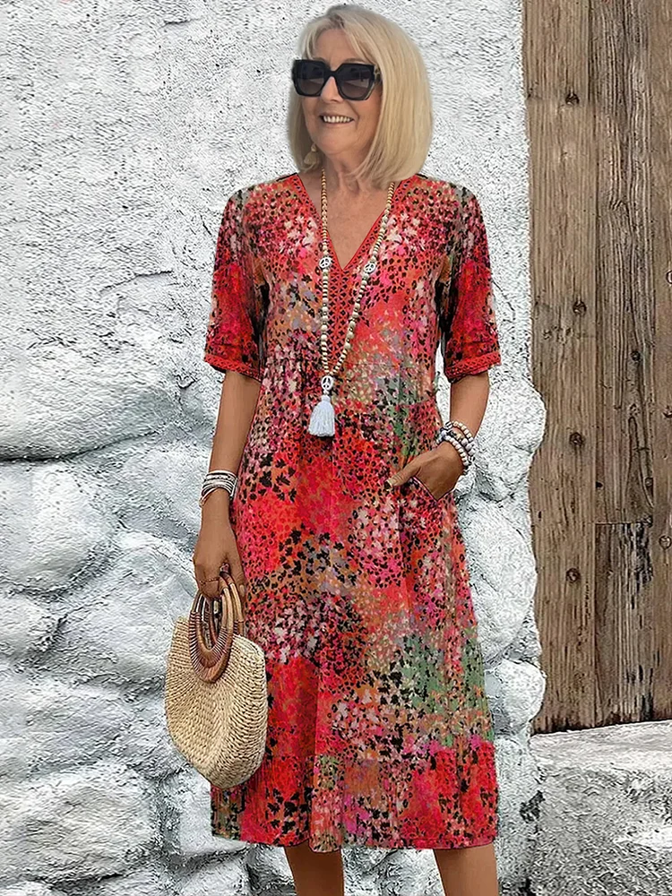Vestido Mujer Ligero Algodón Estilo Natural