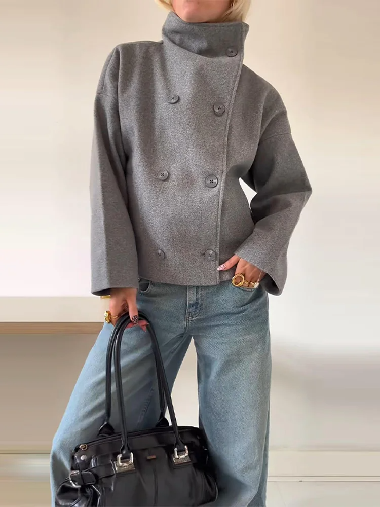 Chaqueta Mujer Oversize Invierno Botones - Mavetta