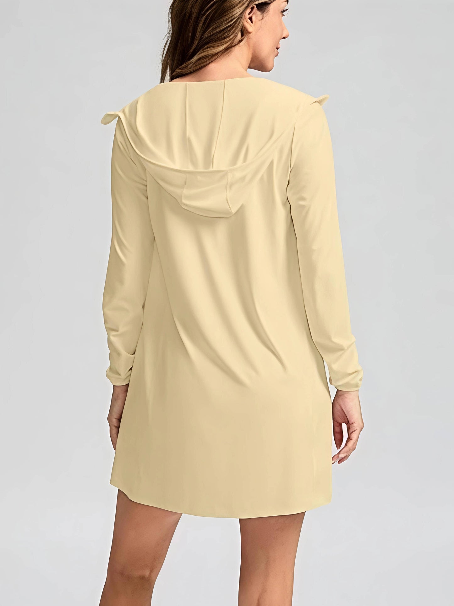 Sudadera Mujer con Capucha Tela UPF Cremallera Protección Solar
