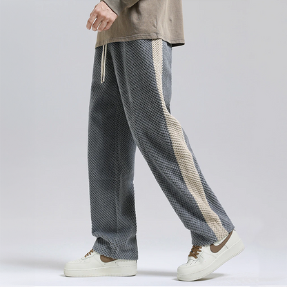 Pantalones Jogger Hombre Textura Gofre Ajuste Casual Comodos - Mavetta