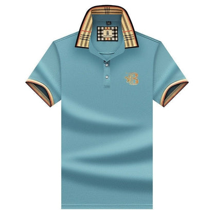 Polo Hombre Algodón Cuello Contraste Estilo Informal