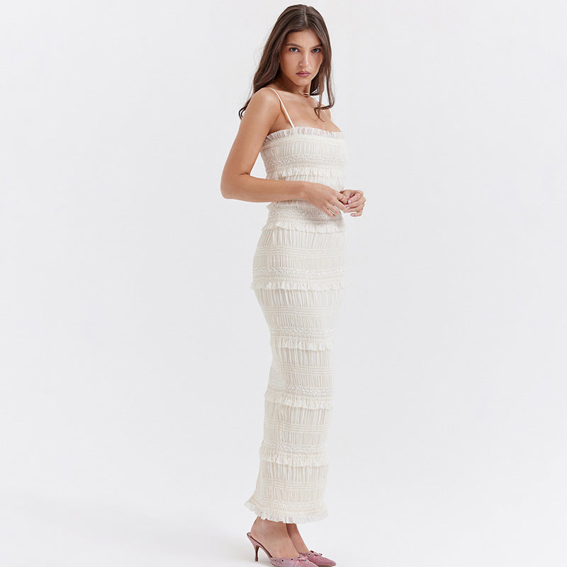 Vestido Mujer Invitada Boda Gasa Ligero Primavera Verano