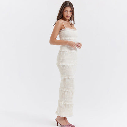 Vestido Mujer Invitada Boda Gasa Ligero Primavera Verano