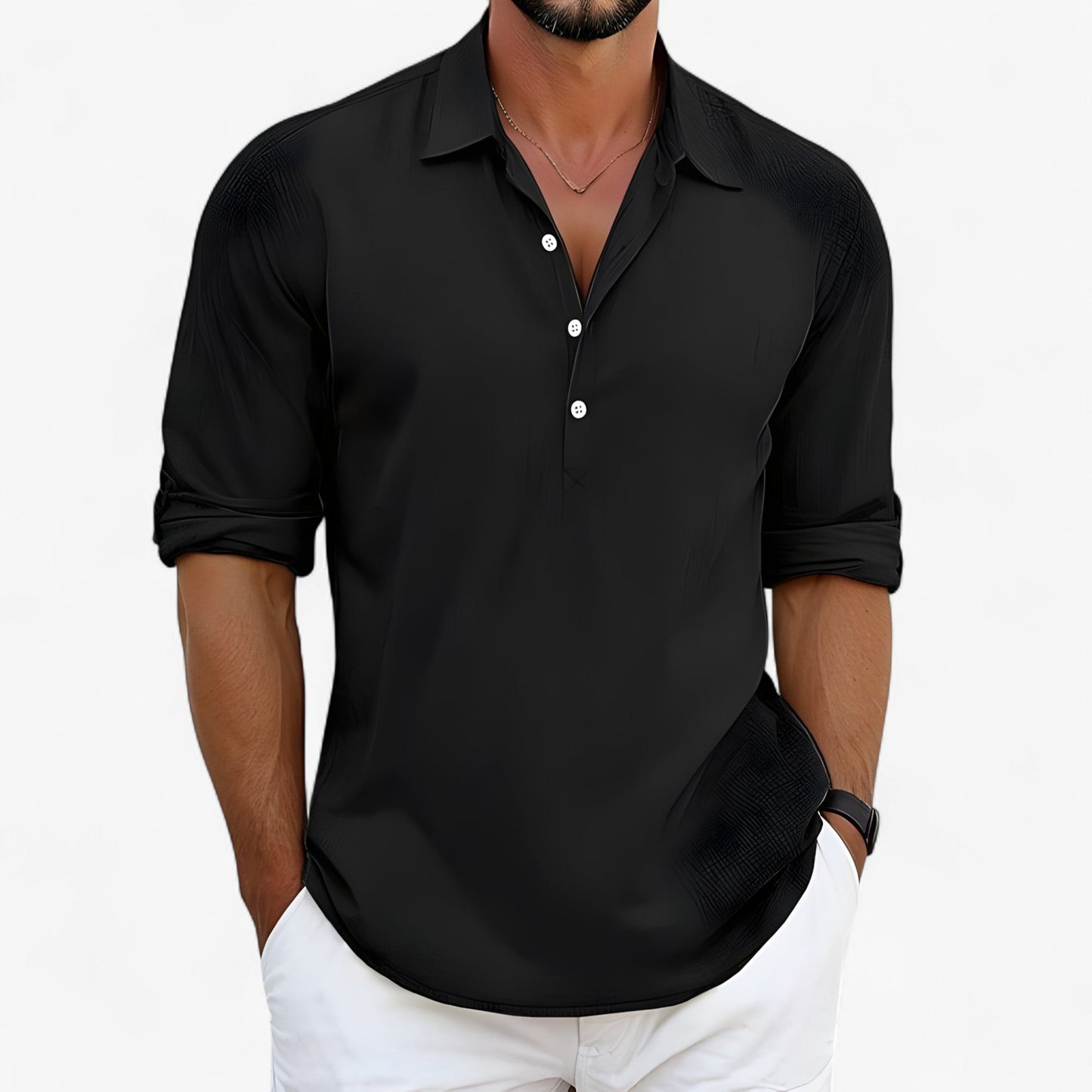 Camisa Polo Hombre Ligera Verano Ajuste Clásico