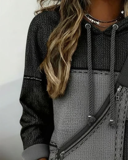 Sudadera Mujer con Capucha Diseño Moderno Ajuste Regular