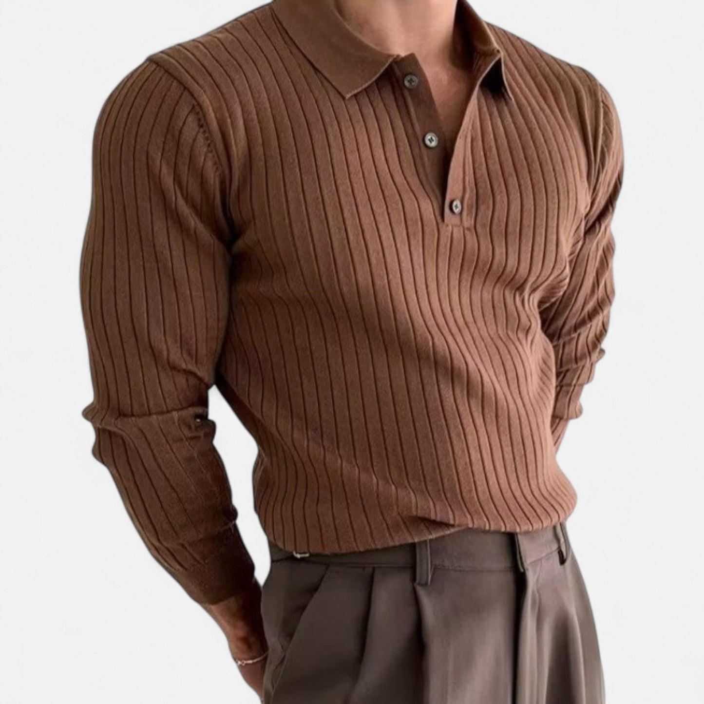Camisa Polo Hombre Punto Ligero Corte Clasico