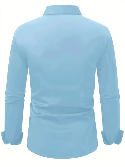 Camisa Hombre Algodón Ajuste Clásico Oficina