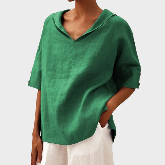 Blusa Mujer Ligera Cuello Abierto Estilo Casual - Mavetta