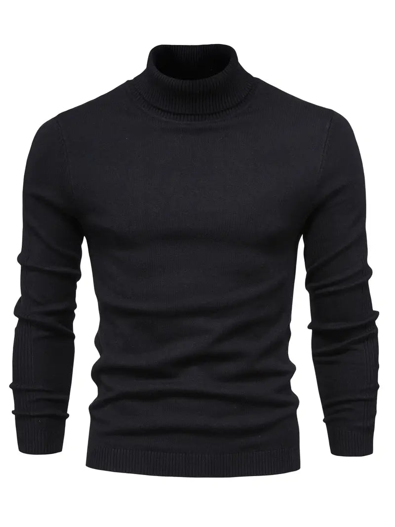 Jersey Hombre Cuello Alto Ajustado de Punto - Mavetta