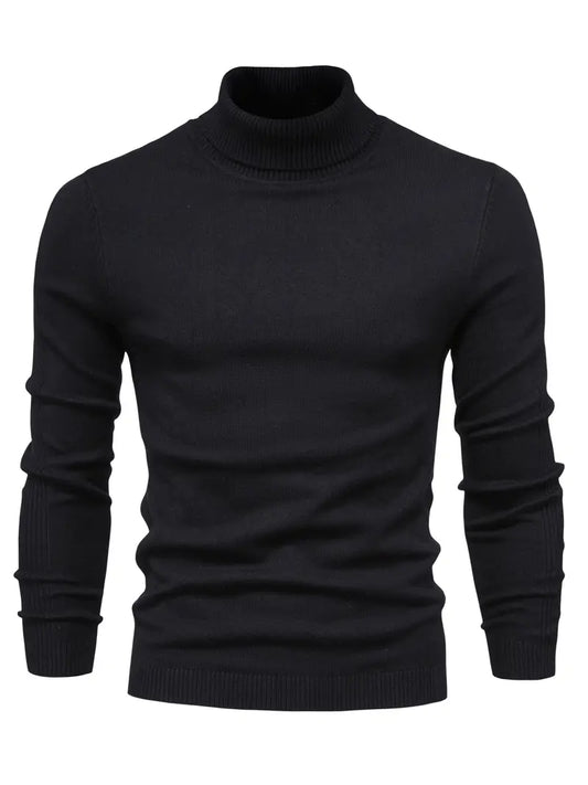 Jersey Hombre Cuello Alto Ajustado de Punto - Mavetta