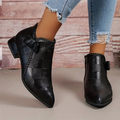 Botines Mujer Tacón Bajo Comodos